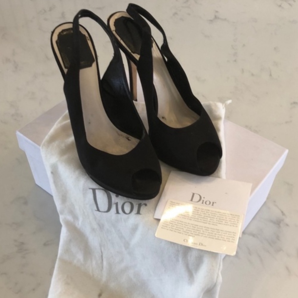 Christian Dior Miss Dior open toe heels 🖤✨